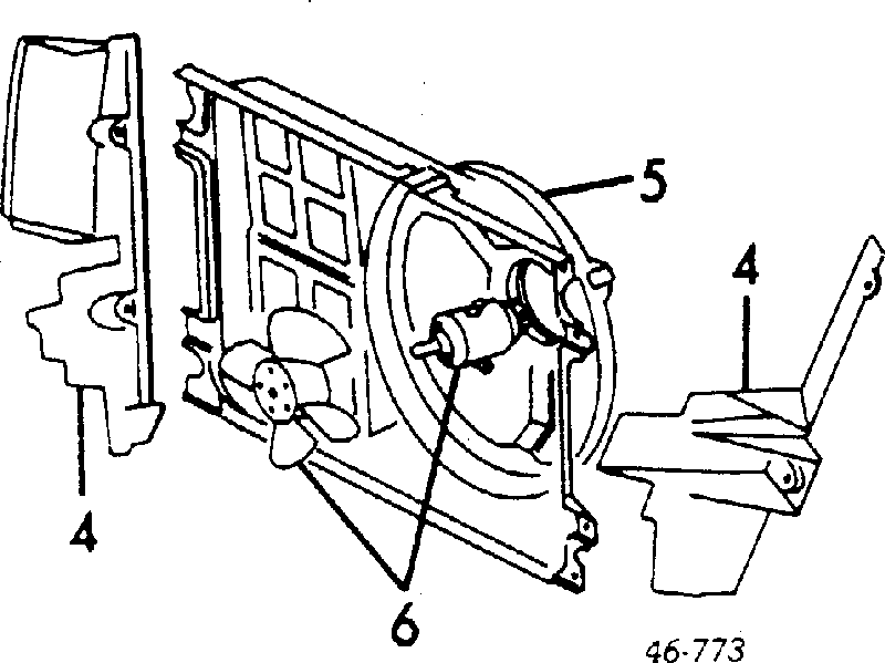 357959455L VAG Ventilador elétrico de esfriamento montado (motor + roda de aletas)