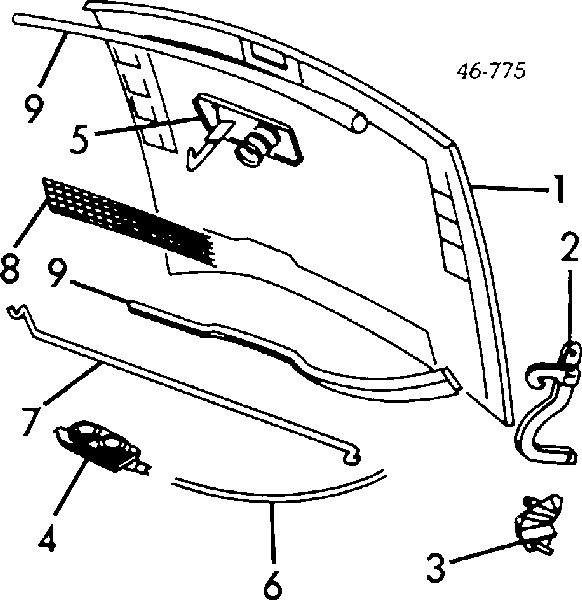  Capota Volkswagen Golf II hatchback (19E, 1G1) (1983 - 1992) II