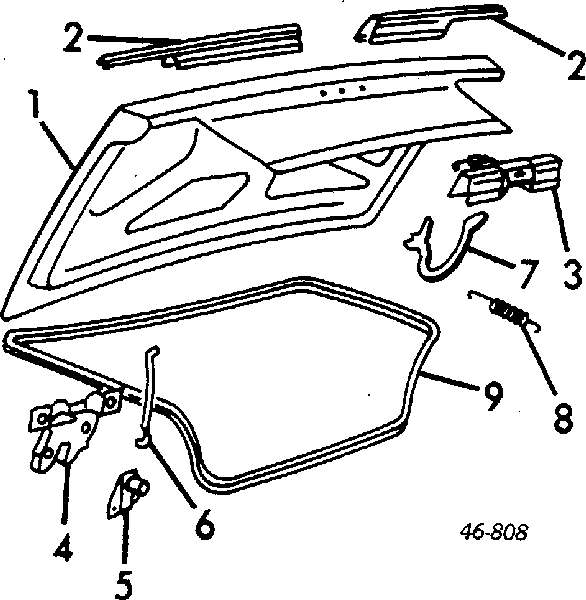 165827025A VAG Tampa de porta-malas