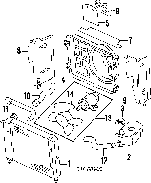 165959455AM VAG Ventilador elétrico de esfriamento montado (motor + roda de aletas)
