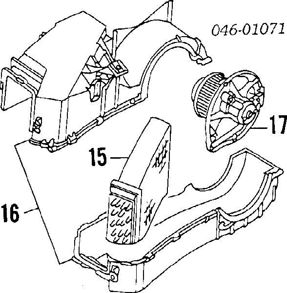 Vaporizador de aparelho de ar condicionado para Volkswagen Golf II 19E, 1G1