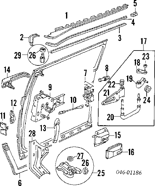 VWT202 Roll Rolo da porta lateral (deslizante), kit de reparação