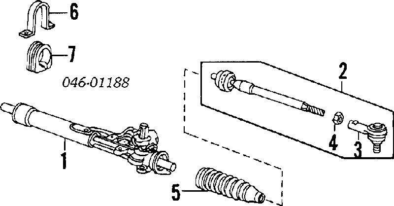 191422061MX VAG Cremalheira da direção