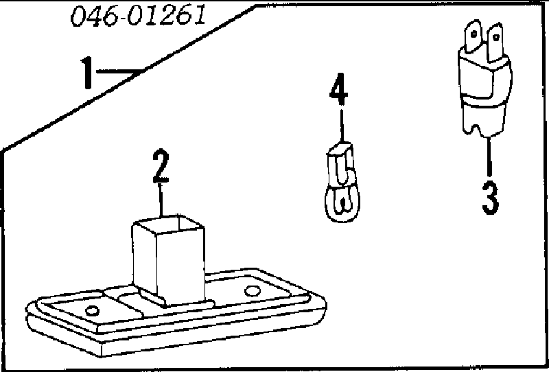 191943167 VAG Lanterna da luz de fundo de matrícula traseira