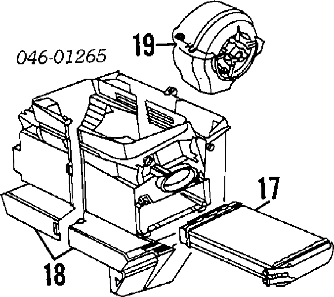 171819031E VAG Radiador de forno (de aquecedor)