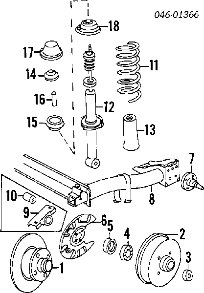 161511105A VAG Mola traseira