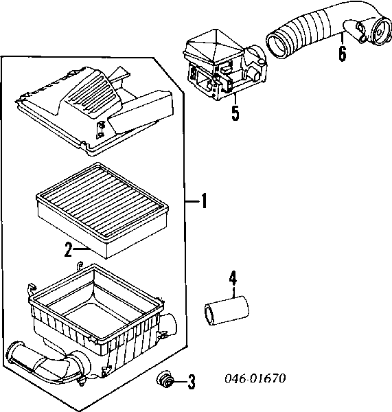 037906461A VAG Sensor de fluxo (consumo) de ar, medidor de consumo M.A.F. - (Mass Airflow)