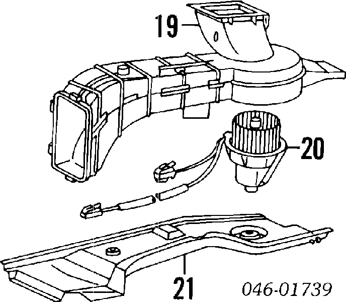 1H1819021 VAG Motor de ventilador de forno (de aquecedor de salão)