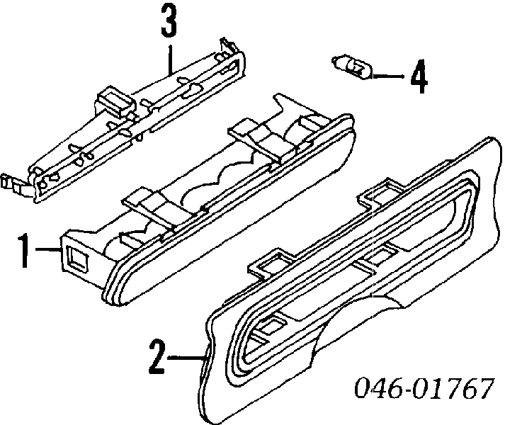 Sinal de parada traseiro adicional para Volkswagen Golf III 1E7