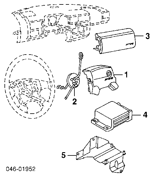 7D0959653 VAG Anel AIRBAG de contato, cabo plano do volante