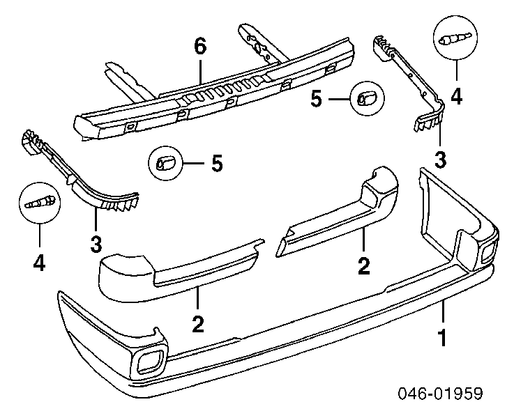 Pára-choque traseiro VAG 701807417GRU preço, a partir de 107,78 USD