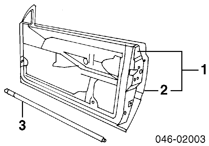 Porta dianteira esquerda para Volkswagen Golf III 1E7