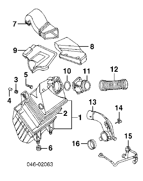 078133471C VAG Sensor de fluxo (consumo) de ar, medidor de consumo M.A.F. - (Mass Airflow)