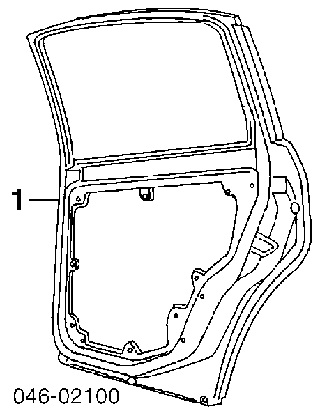 1J6833056F VAG Porta traseira direita