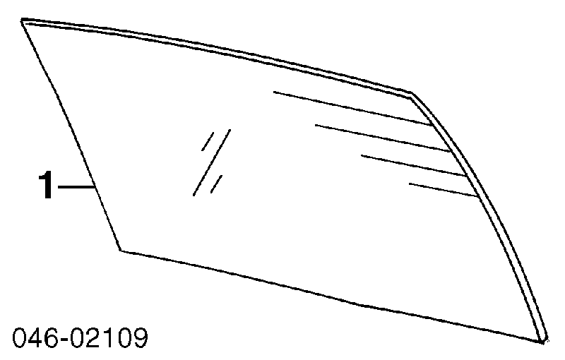 3B5845051H VAG Vidro traseiro
