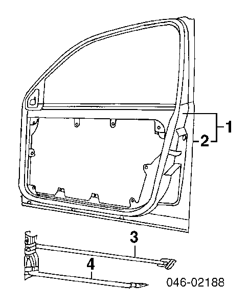 1C0831052N VAG Porta dianteira direita