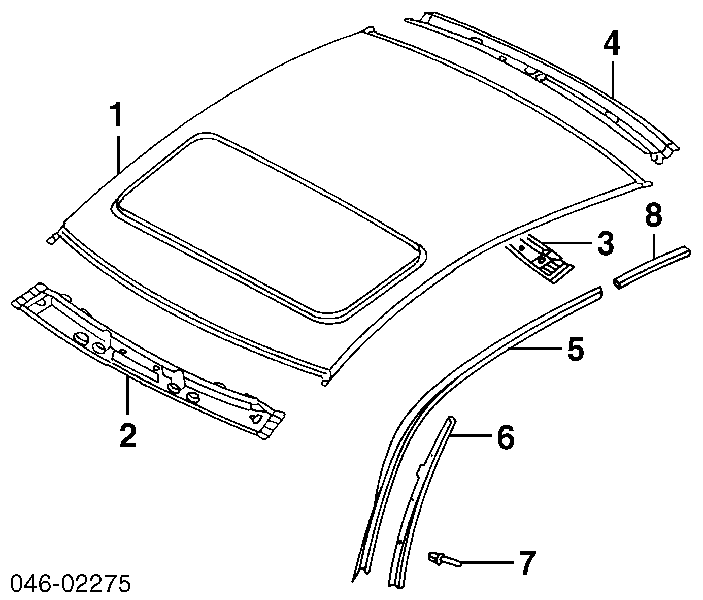 1J0854733B VAG Placa sobreposta externa dianteira esquerda de suporte de carroçaria
