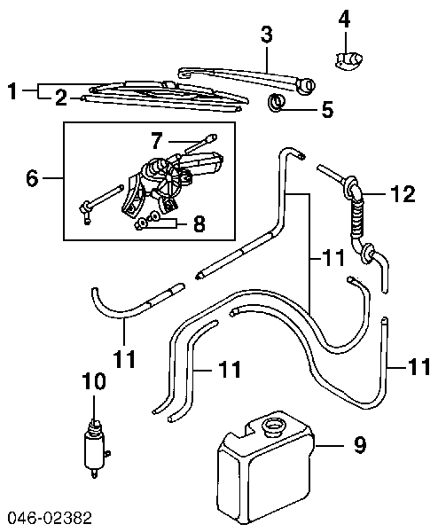 86706 3RG Injetor de fluido para lavador de vidro traseiro
