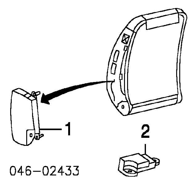 6Q0909606K002 VAG Sensor AIRBAG dianteiro