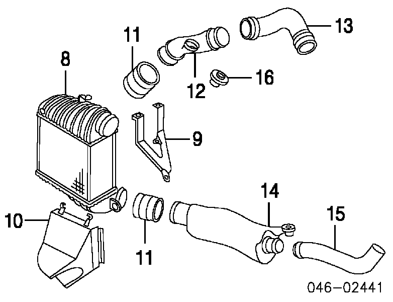 1000360079 Meyle Mangueira (cano derivado) de intercooler
