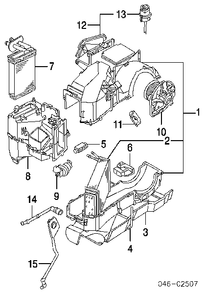 701820031 VAG Radiador de forno (de aquecedor)