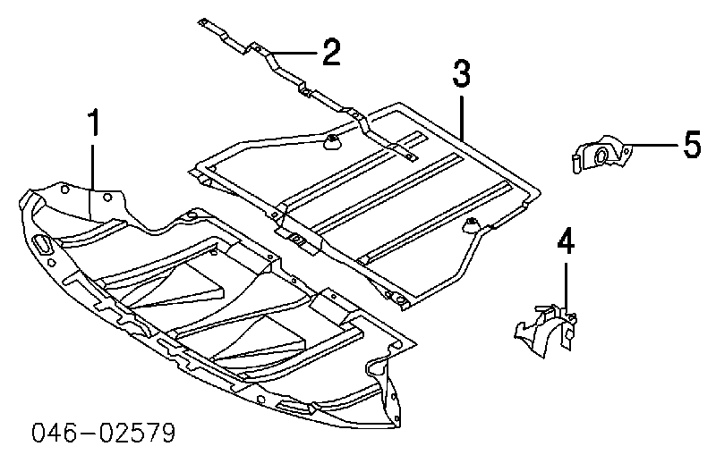 8D0863821Q VAG Proteção de motor dianteira