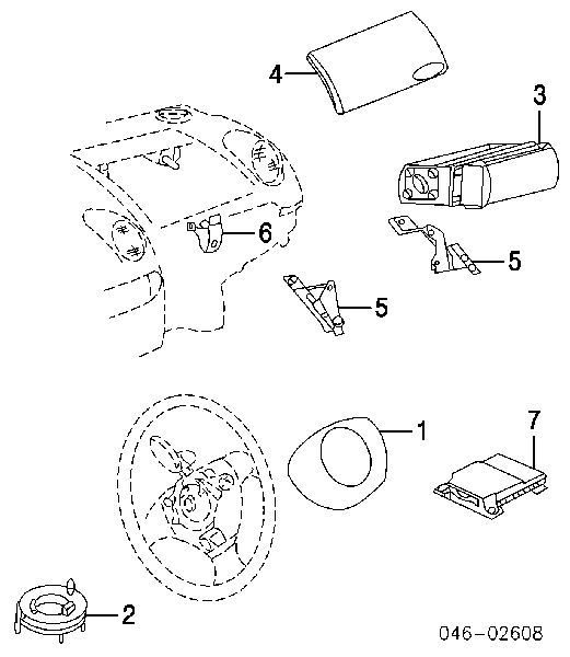 1C0880201E VAG Cinto de segurança (AIRBAG) de condutor