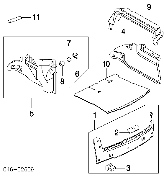 Cápsula (prendedor) de fixação de revestimento de tampa de porta-malas VAG 1J0867468B41 preço, a partir de 6,42 USD