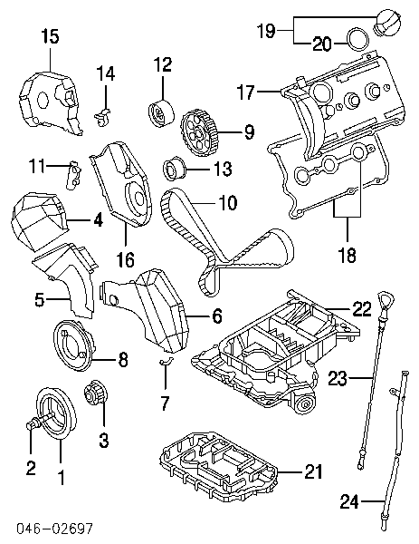 078115611K VAG Sonda (indicador) do nível de óleo no motor