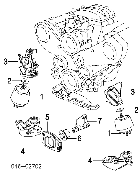 Coxim (suporte) dianteiro de motor VAG 8D0199339L preço, a partir de 5,64 USD