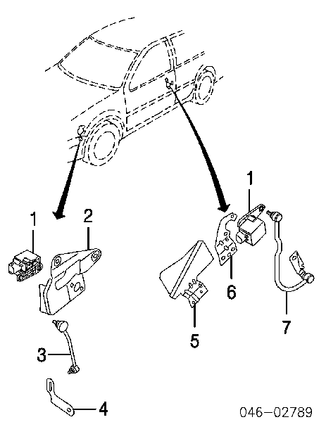 4B0907503 VAG Sensor dianteiro esquerdo do nível de posição de carroçaria