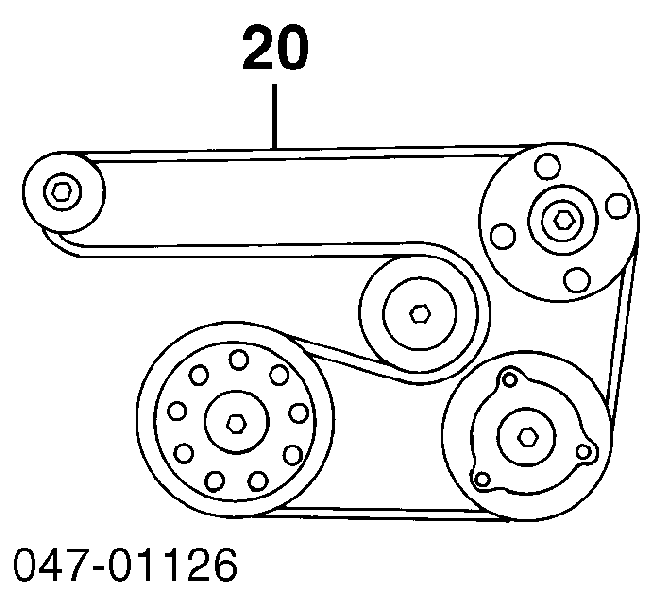 2012212 Ford Correia dos conjuntos de transmissão