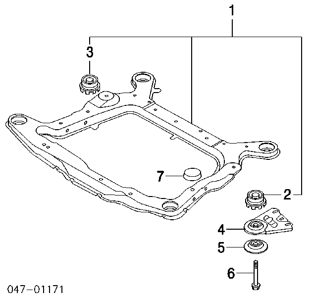 981062 Volvo Parafuso do coxim de chassi de carroçaria