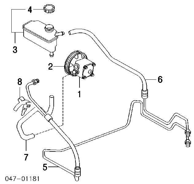 8684308 Volvo Cremalheira da direção