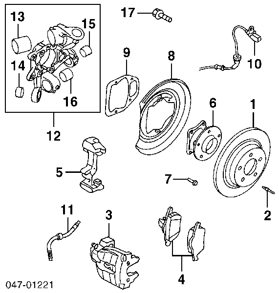 9434167 Volvo Disco do freio traseiro