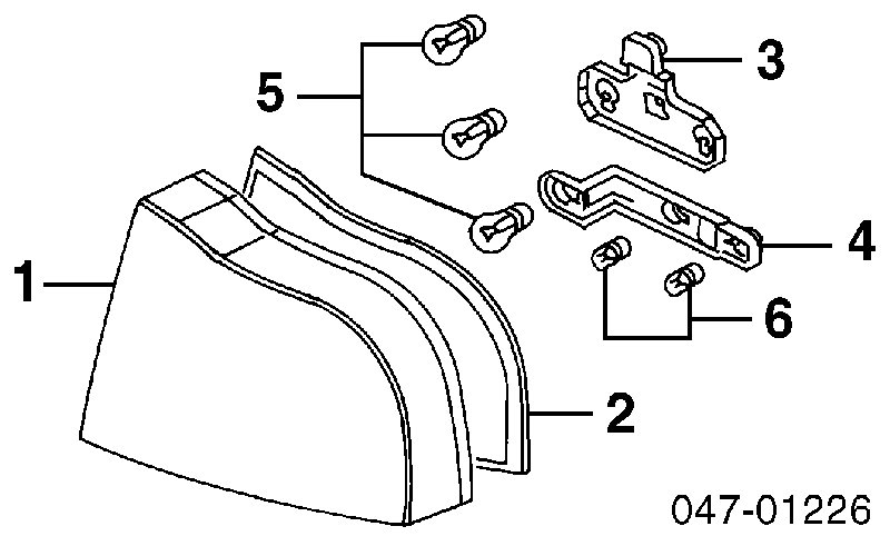  Lanterna traseira direita Volvo S80 I sedan (TS, TH, KV) (1998 - 2006) I
