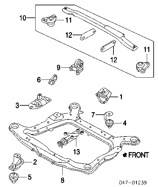 Coxim (suporte) direito dianteiro de motor Volvo 8683936 preço, a partir de 44,22 USD