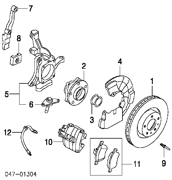 274298 Volvo Cubo dianteiro