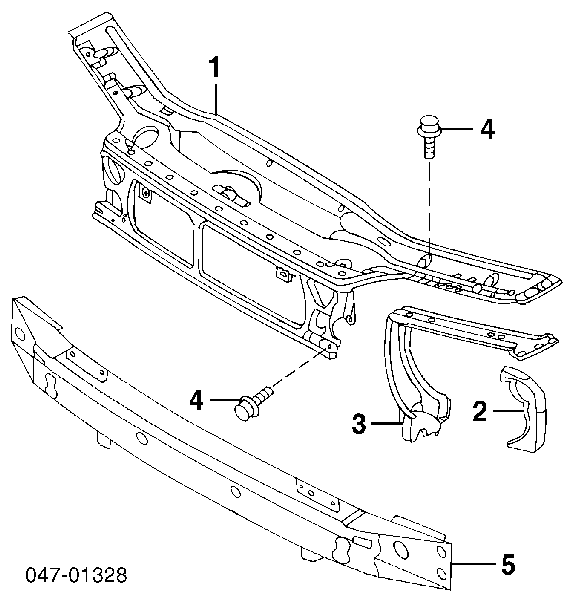 8659885 Volvo Suporte do radiador montado (painel de montagem de fixação das luzes)