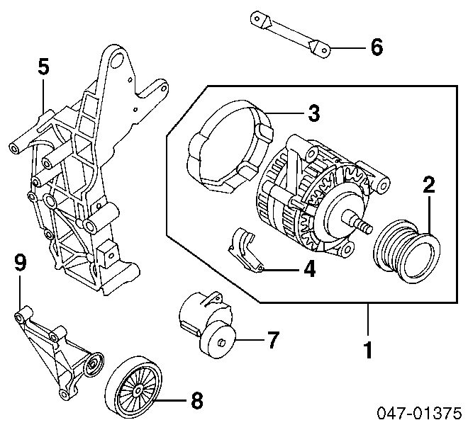 Consola do gerador para Volvo S60 I RS, RH