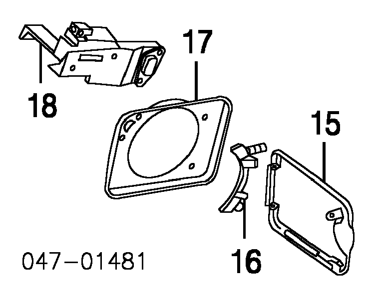 82439879 Pro-parts Gozno do alcapão do tanque de combustível