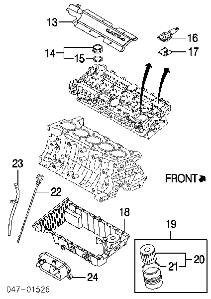  Sonda (indicador) do nível de óleo no motor Volvo S60 I sedan (RS, RH) (2000 - 2010) I