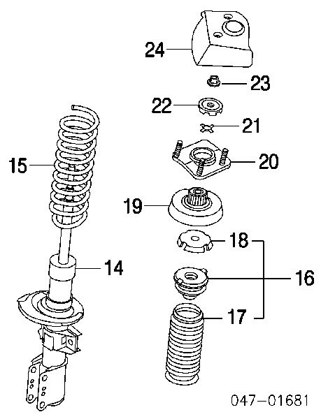 554046 Sachs Amortecedor dianteiro