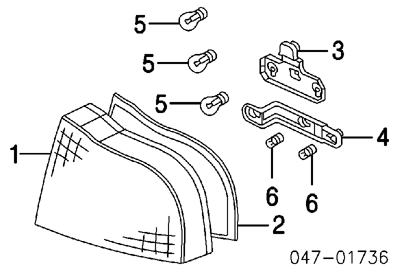 8664079 Volvo Lanterna traseira esquerda
