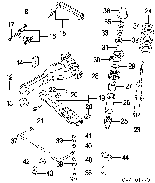 30620785 Volvo Barra transversal de suspensão traseira