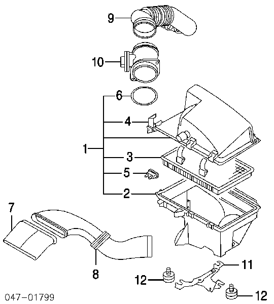 9454647 Volvo Filtro de ar