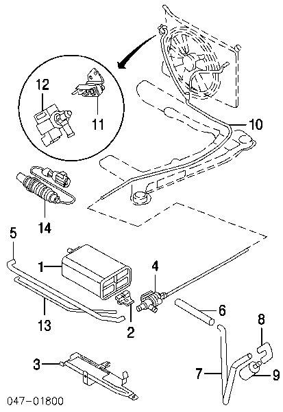 75105 FAE Sonda lambda, sensor de oxigênio até o catalisador