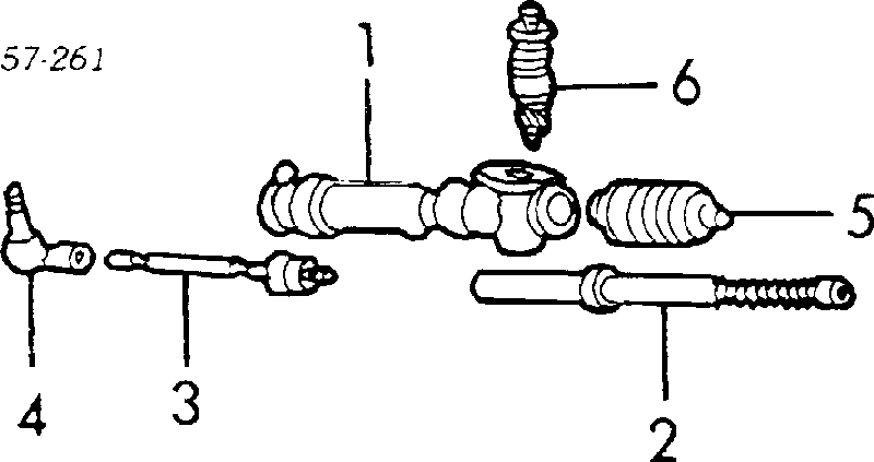 Bota de proteção do mecanismo de direção (de cremalheira) Mitsubishi Galant 4 A16