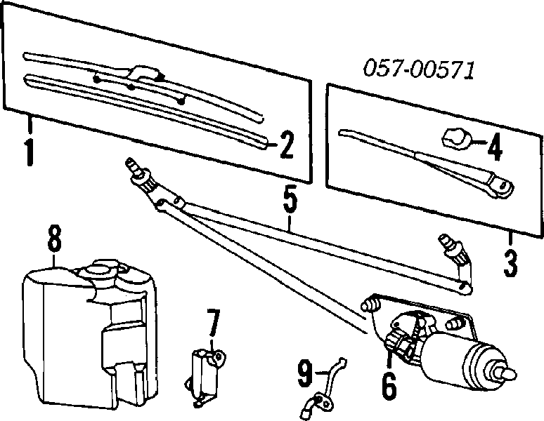 Compre 190365 Triclo Bomba de motor de fluido para lavador de vidro traseiro