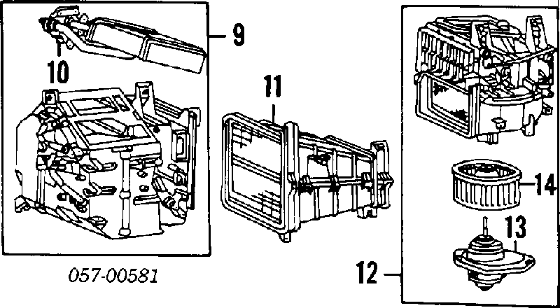 Radiador de forno (de aquecedor) para Mitsubishi Colt II C1A